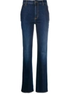 Just Cavalli Logo-plaque Slim Jeans In Blue