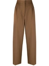Marni Tailored Wide-leg Trousers In Brown