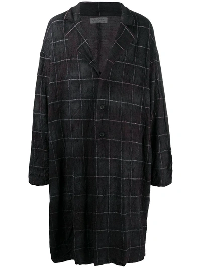 Yohji Yamamoto Oversized Single-breasted Coat In Grey