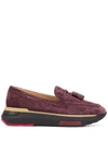FRATELLI ROSSETTI PLATFORM SUEDE LOAFERS