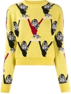 VICTORIA VICTORIA BECKHAM GRAPHIC LONG-SLEEVE JUMPER