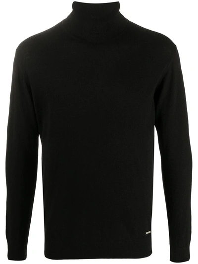 Dsquared2 Cashmere Turtleneck Jumper In Black