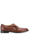 SCAROSSO KATE LEATHER MONK SHOES