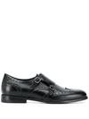 Scarosso Kate Monk Shoes In Black