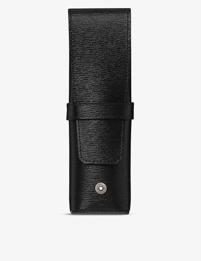 Montblanc 4810 Westside Leather Pen Pouch In Black