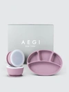 Aegi New York - Verified Partner Silicone Suction Gift Set - Without/lid In Purple