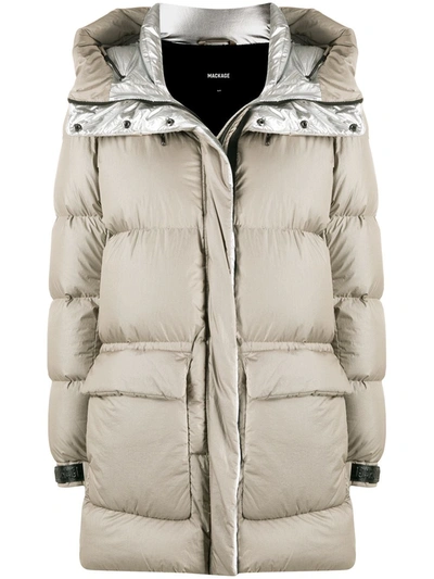 Mackage Oversized Padded Coat In Neutrals