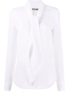 MOSCHINO PUSSY-BOW FASTENING BLOUSE