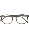 Giorgio Armani Rectangle Frame Glasses In Grey