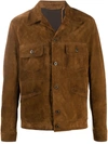 SALVATORE SANTORO PANELLED SUEDE JACKET