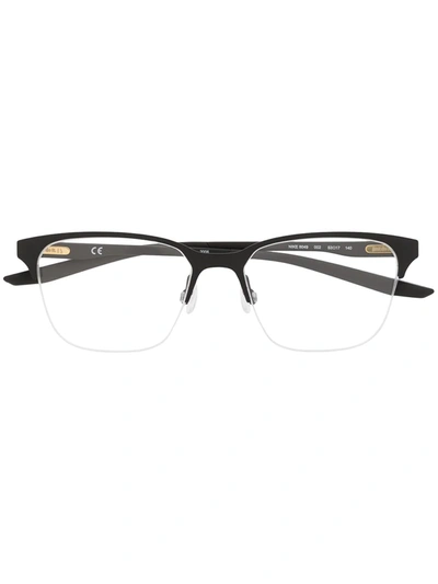 Nike Square Frame Glasses In Black