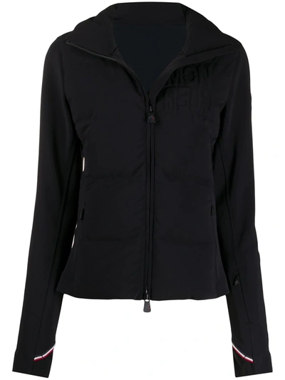 Moncler High-neck Padded Jacket In Black