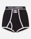 DOLCE & GABBANA JERSEY HIGH-WAISTED PANTIES WITH DG LOGO