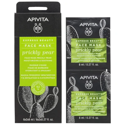 Apivita Express Beauty Face Mask With Prickly Pear 12 X 0.27 Fl.oz