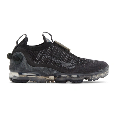 Nike Men's Air Vapormax 2020 Flyknit Running Sneakers From Finish Line In Black