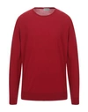 John Smedley Sweater In Brick Red