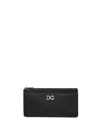 Dolce & Gabbana Logo Wallet In Nero