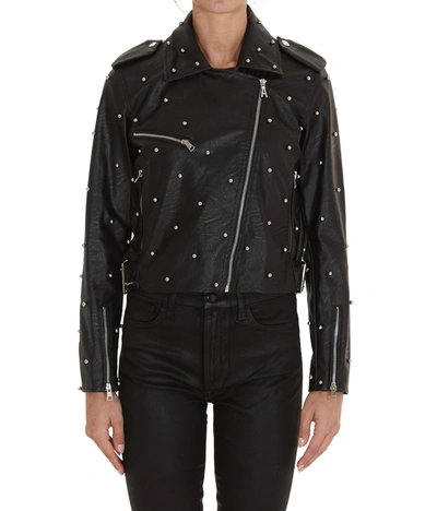 Aniye By Pearl Faux Leather Jacket In Black