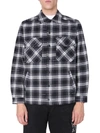 OFF-WHITE CHECKED FLANNEL JACKET,OMEM001 E20FAB0011010