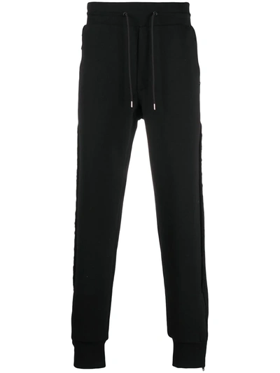 Paul Smith Artist-stripe Drawstring Track Pants In Black