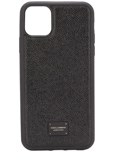 Dolce & Gabbana Iphone 11 Pro Logo-plaque Case In Black