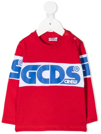 Gcds Babies' Logo-print T-shirt In Red