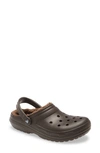 Crocstm Classic Lined Clog In Espresso/ Walnut