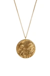 Alighieri Il Leone Medallion Necklace In Gold