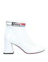 Pinko Ankle Boots In White