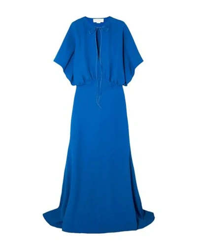 Esteban Cortazar Long Dresses In Bright Blue