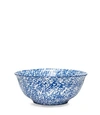 Tory Burch Spongeware Serving Bowl In Blue