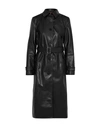 COMMISSION COMMISSION WOMAN OVERCOAT & TRENCH COAT BLACK SIZE 4 POLYURETHANE,41991456MM 3