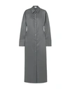 Deveaux Long Dresses In Grey