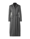 COMMISSION COMMISSION WOMAN OVERCOAT & TRENCH COAT GREY SIZE 2 POLYESTER, WOOL, LYCRA,41991194OO 2