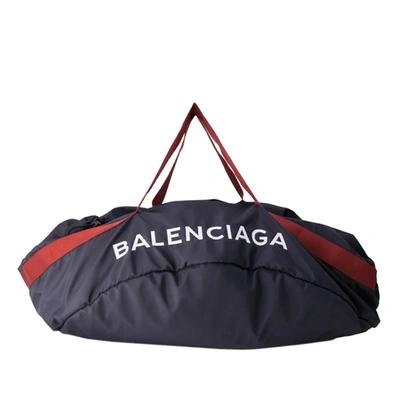 Balenciaga Xl Wheel Everyday Nylon Travel Bag In Black