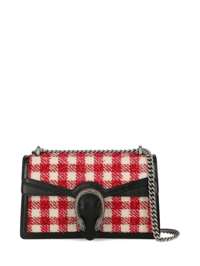 Pre-owned Gucci Dionysus Fabric Shoulder Bag In Red