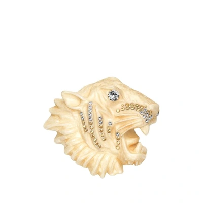 Gucci Tiger Head Brooch In Not Applicable