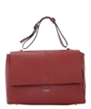 AVENUE 67 ELETTRA RED LEATHER SHOULDER BAG,66CB6485-4D80-4D92-EC4D-020AD9772481