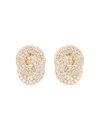 ALESSANDRA RICH CRYSTAL KNOT CLIP-ON EARRINGS,F743CF35-C469-79DD-1185-3D9916F0C737