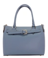 AVENUE 67 ELBA LIGHT BLUE LEATHER HANDBAG,62E2C265-3EA9-7673-6BE2-7ACC1309778F