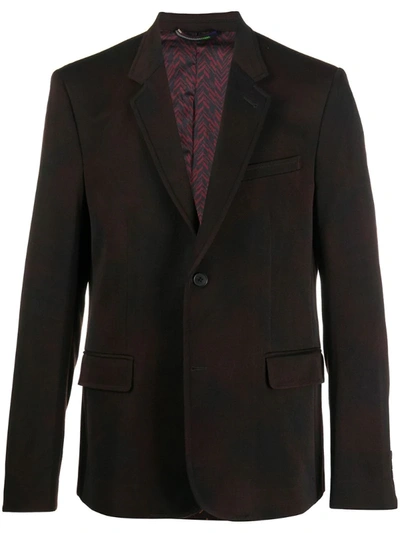 Missoni Single-breasted Wool Blazer In Brown
