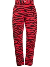 ATTICO TIGER-PRINT CARROT FIT TROUSERS