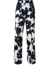 DELPOZO ABSTRACT-PRINT STRAIGHT TROUSERS