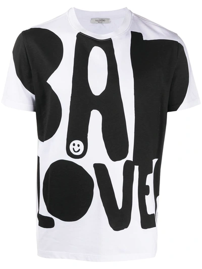 Valentino Bad Lover Print T-shirt In White