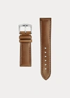 Polo Ralph Lauren Calfskin Watch Strap In Tan Calf #097042