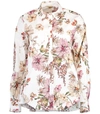 ADAM LIPPES White Floral Print Shirt