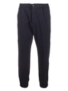 ETRO ETRO STRAIGHT STRIPED PANTS IN BLUE