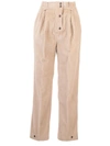 Etro High-rise Corduroy Straight Pants In Beige