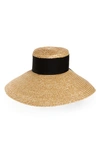 Eugenia Kim Mirabel Grosgrain-trimmed Straw Sunhat In Natural