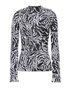 Proenza Schouler Jacquard-knit Turtleneck Sweater In Black